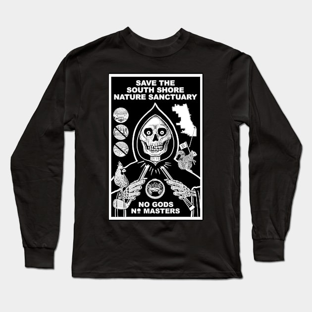 No Gods No Masters (knockout) Long Sleeve T-Shirt by South Side Parks